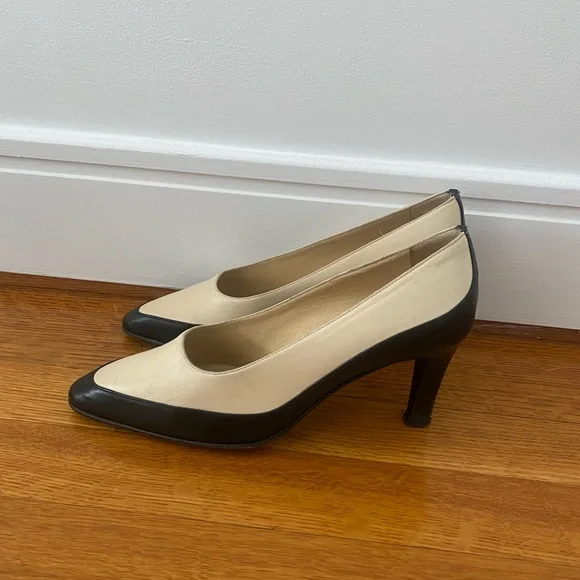 Marolo B&W kitten heels Vintage - Picture 2 of 5